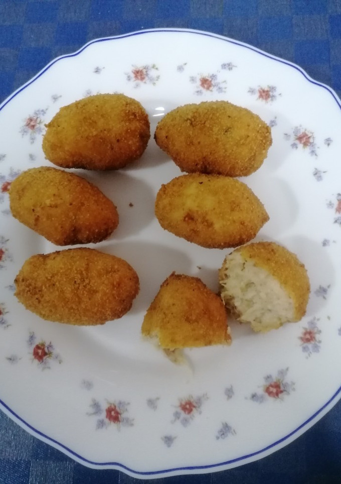 Una foto de Croquetas de cocido y jamón