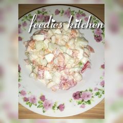 A picture of Macaroni salad.