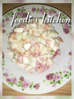 A picture of Macaroni salad.