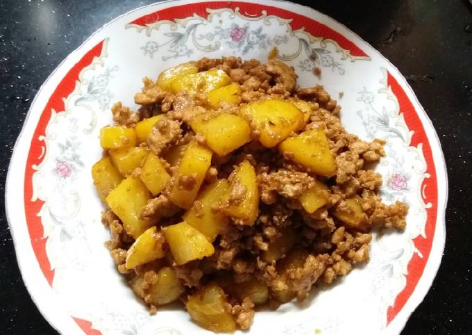 Resep Kentang Kecap Daging Cincang Oleh Novi W Cookpad