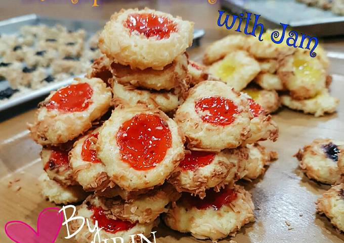 Thumbprint Cookies with jam filling