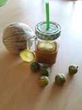 Smoothie melon prune lait d'amandes