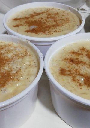Una foto de Arroz con leche casero con sorpresa