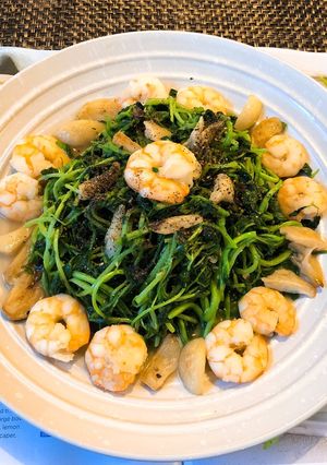 Hình của món Xà Lách Xoong Xào Tôm🍤🍤.