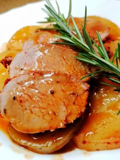 Una foto de Solomillo de cerdo al horno
