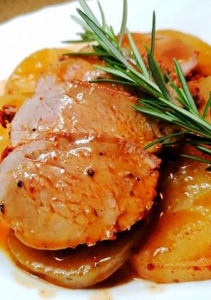 Una foto de Solomillo de cerdo al horno