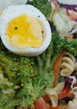 Una foto de Ensalada fría de pasta