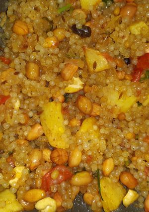 A picture of Sabudana khichri.