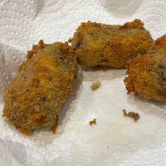 Mushroom croquettes A picture of Mushroom croquettes.