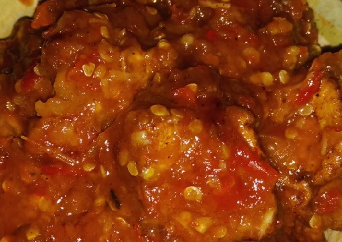 Ayam tahu bumbu balado