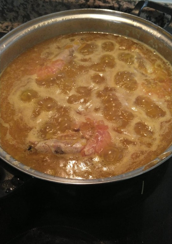 Una foto de Caldo de gambas