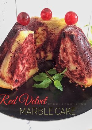 Foto resep Red Velvet Marble Cake
