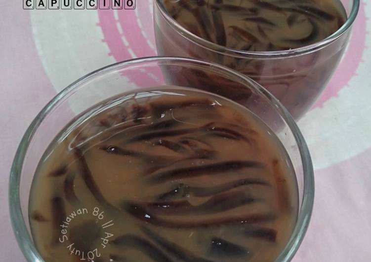 Cara termudah untuk Masak SempurnaEs Cincau Capuccino