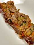Meatloaf with veg and tangy glaze