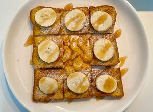 รูปของ Banana honey toast เมนูง่ายๆ จากเซเว่น 7-11