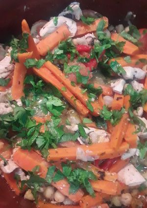 Una foto de Cazuela de Pechuguita con vegetales