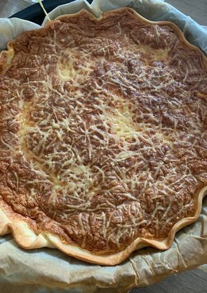 Une photo de Tarte soufflée crabe et fromage