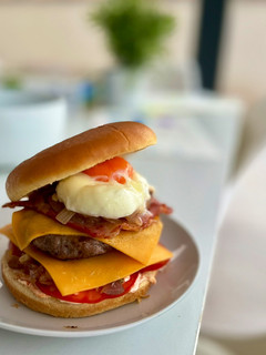 Una foto de Hamburguesa completa de potro