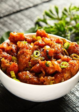 A picture of Chilli Soya Nuggets Recipe.