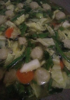 Foto resep Sup baso sayur