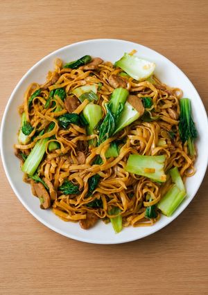 Foto resep Mie Goreng Bakso Simple