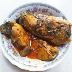 A picture of Asam pedas ikan mayong.