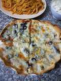 بيتزا بالخبز 🍕🌯 Pizza with bread
