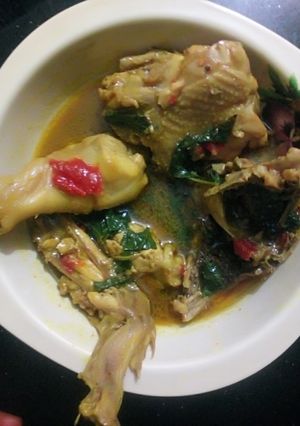 A picture of Chicken pepper soup.
