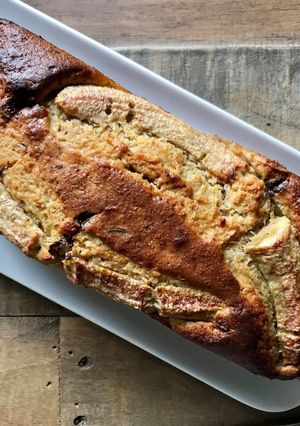 Une photo de Banana bread & pépites de chocolat