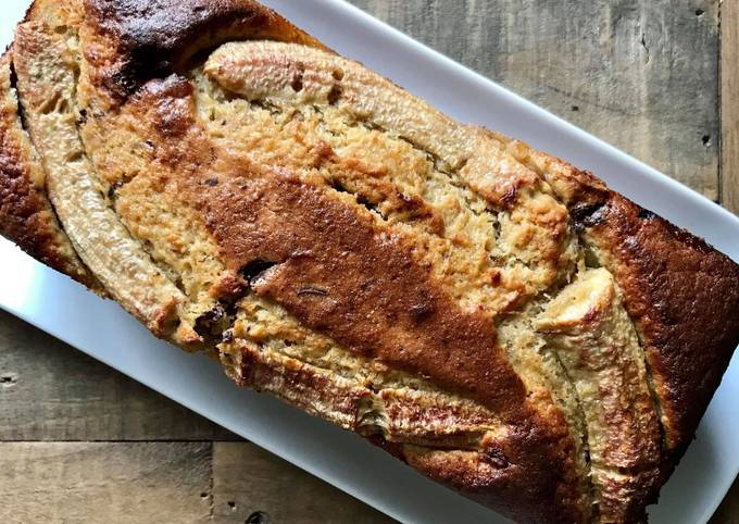 Banana bread &amp; pépites de chocolat