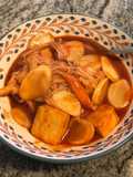 Tteokbokki (Spicy Rice Cake) with Seafood