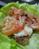 Hamburguesa🥬🍔🧆sin pan🥩🍅🧅