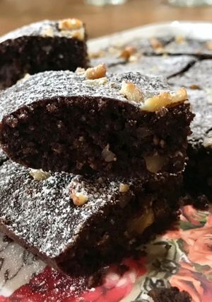 Una foto de Brownie sencillo