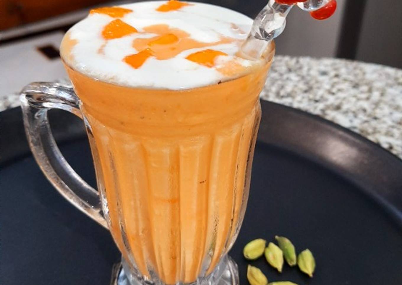Cardamom Mango Frappe