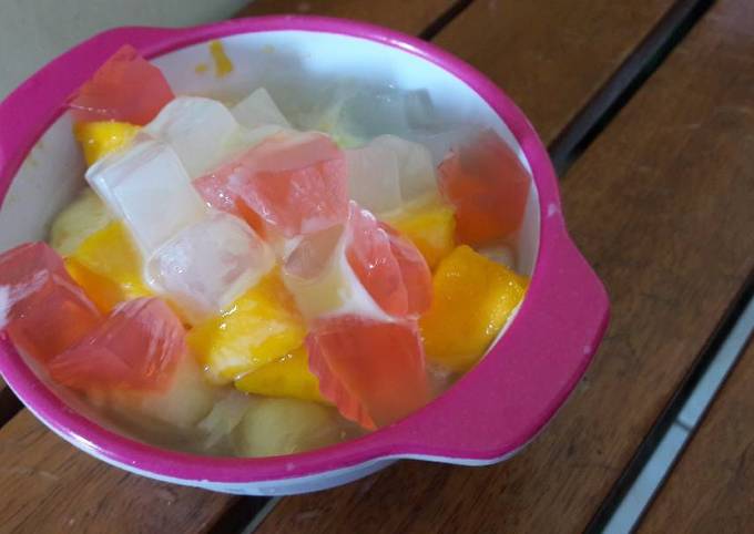 Es buah dingin dingin endess foto resep utama