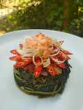Daun Ubi Ikan Pindang Bumbu Terasi