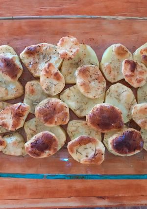 Una foto de Papas al horno