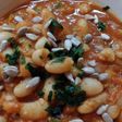 Curry de porotos blancos. (VEGANO)