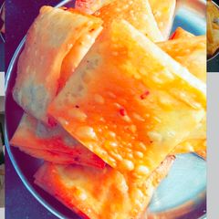A picture of Chicken pocket recipe.