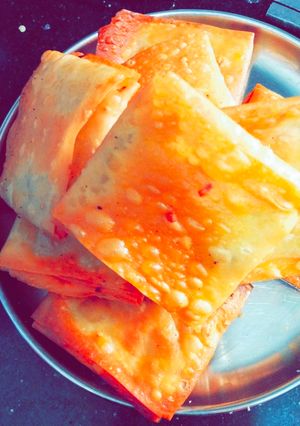 A picture of Chicken pocket recipe.