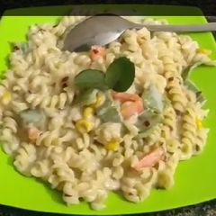 Yummy tasty white sauce pasta A picture of Yummy tasty white sauce pasta.