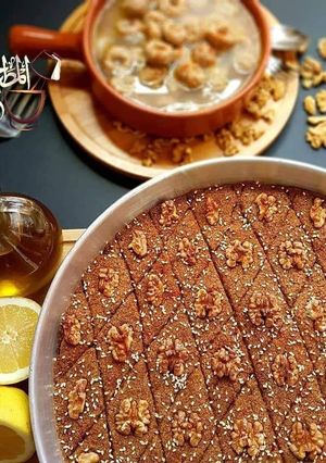 A picture of Kibbet rahib in a tray.