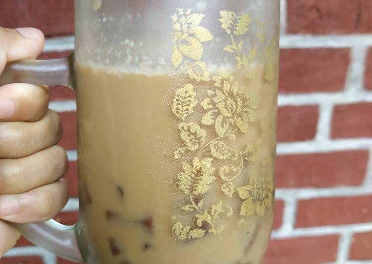 Choco jelly iced coffee