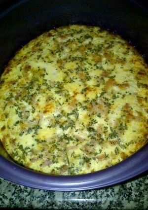 Una foto de Quiché de bacon y queso