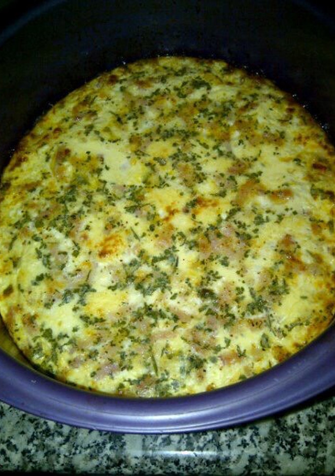 Una foto de Quiché de bacon y queso