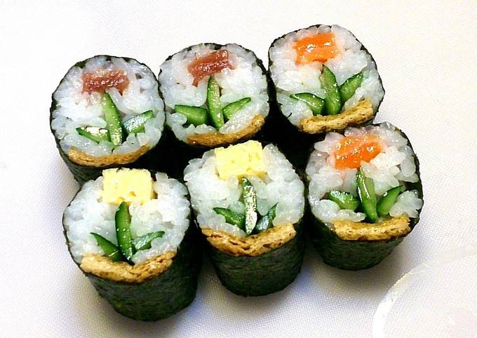 Designers' rolled sushi (flowers)