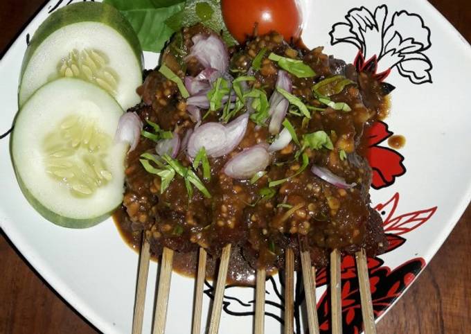 Resep Sate sapi ala Asih ibune wibire, Bisa Manjain Lidah