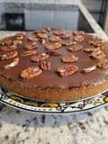 Torta de Chocolate com Nozes vegana
