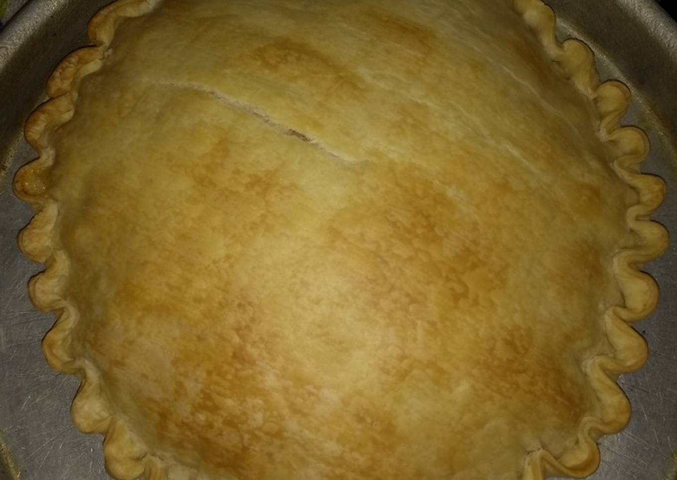 Tarta de calabaza, pollo y queso