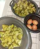 Brócoli con papas y huevo en el Varoma